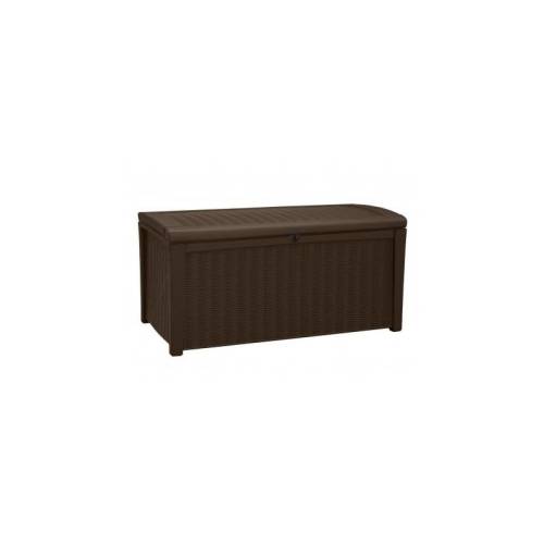 Baule in resina Borneo - finitura rattan colore marrone