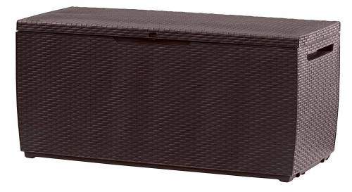 2 - Baule in resina Capri - finitura rattan colore marrone