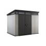 2 - Casetta in resina Artisan 9x7 colore grigio
