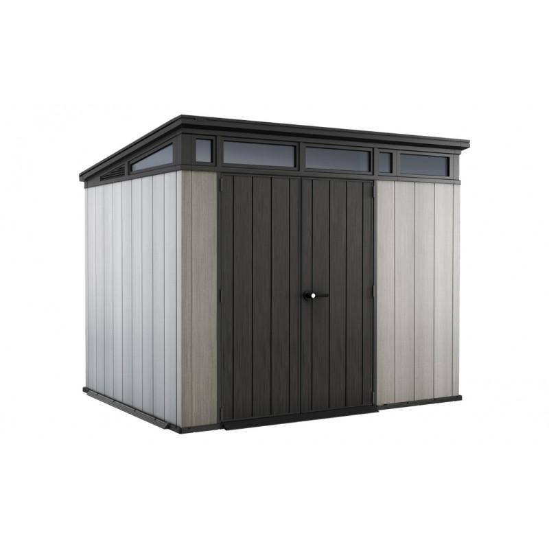 2 - Casetta in resina Artisan 9x7 colore grigio