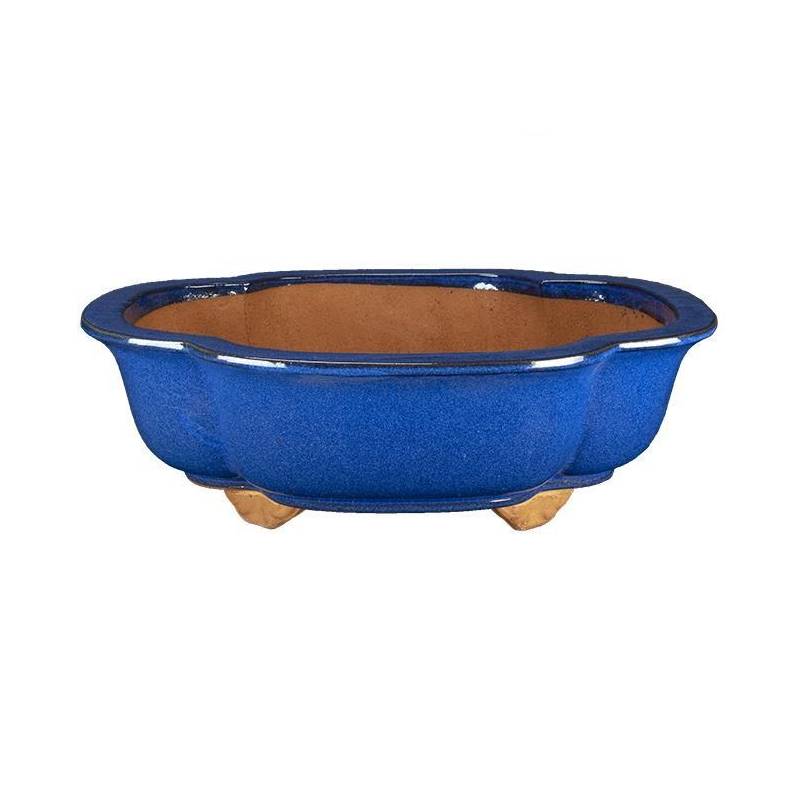 2 - Vaso bonsai a nuvola smaltato blu 51 cm
