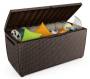 3 - Baule in resina Capri - finitura rattan colore marrone