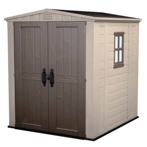 2 - Casetta in resina Factor 6x6 colore beige