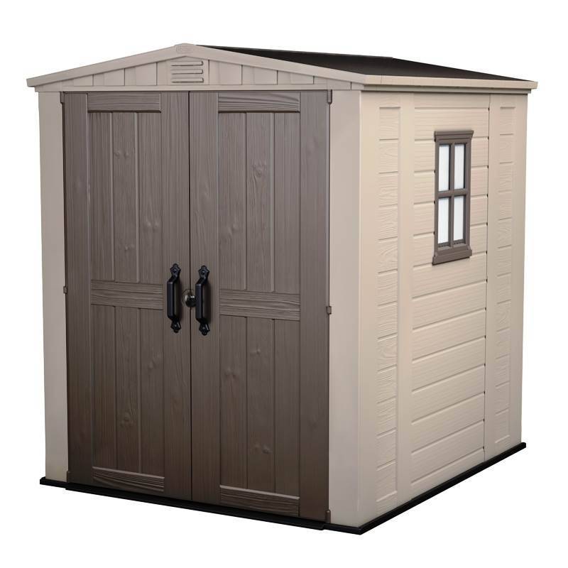 2 - Casetta in resina Factor 6x6 colore beige