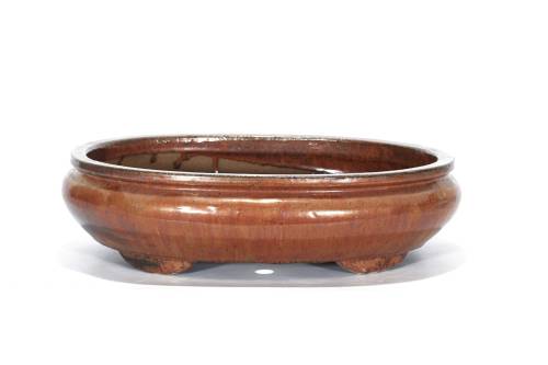 2 - Vaso bonsai ovale smaltato 40 cm