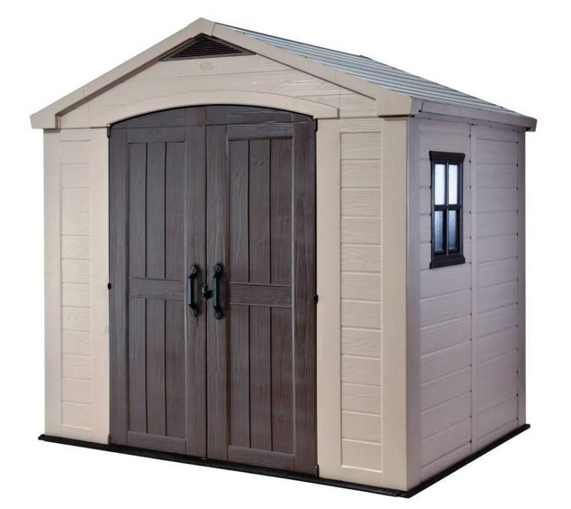 2 - Casetta in resina Factor 8x6 colore beige