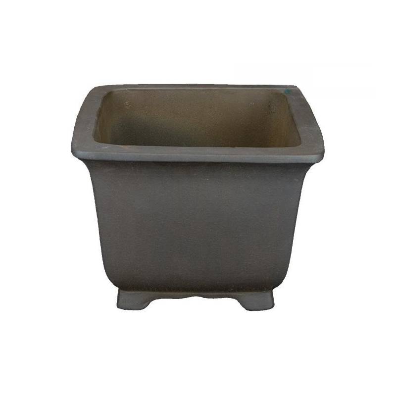 2 - Vaso bonsai in gres quadrato cm. 28