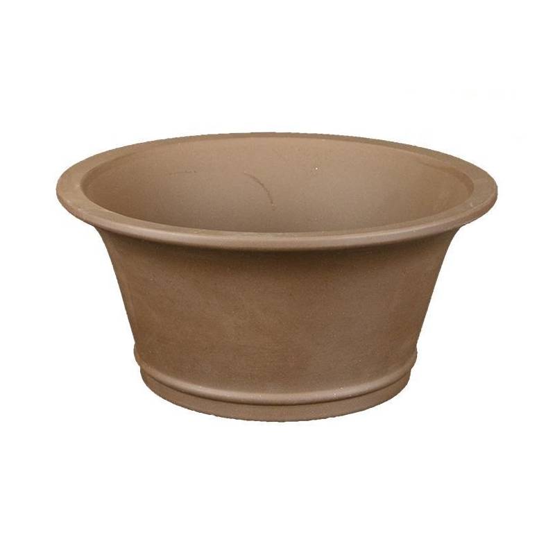 2 - Vaso bonsai in gres tondo cm. 23