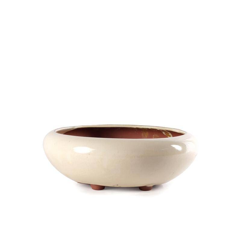 2 - Vaso bonsai smaltato tondo cm. 30