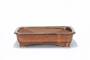 2 - Vaso bonsai rettangolare smaltato bronzo cm. 42