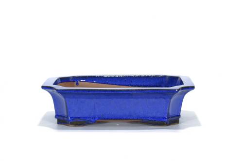 2 - Vaso bonsai smaltato rettangolare cm. 47