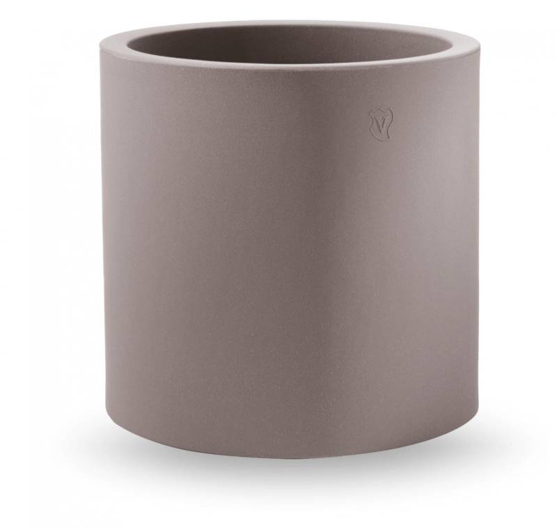 6 - Vaso cilindro in resina "Cosmos" 45 cm.