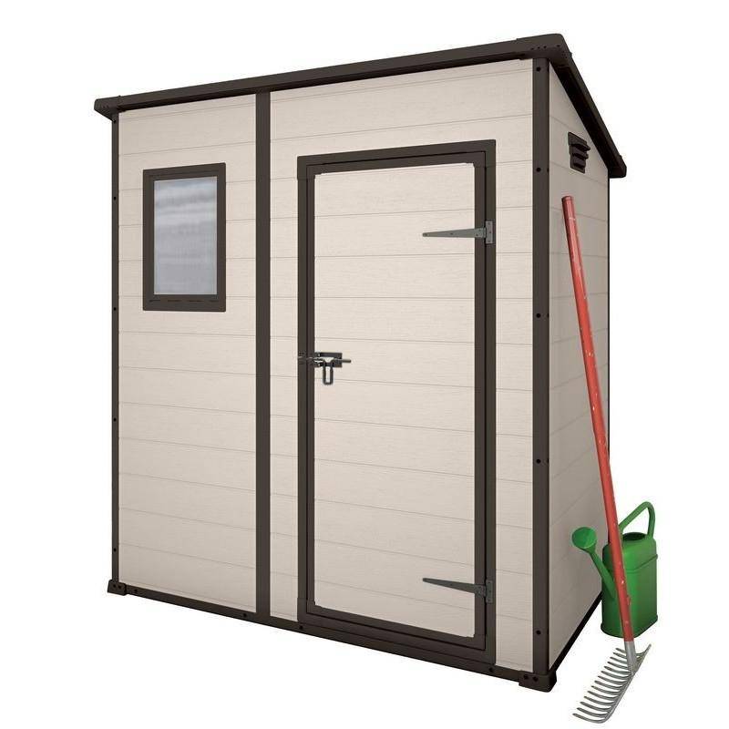 356 - Casetta in resina Manor Pent 6x4 - cm. 183x111x h.200