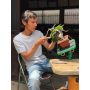 Tavolo professionale da lavoro con ventosa per Bonsai Shohin Green-T