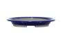 2 - Vaso bonsai ovale smaltato blu 39 cm.