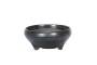 2 - Vaso bonsai tondo smaltato nero cm. 15