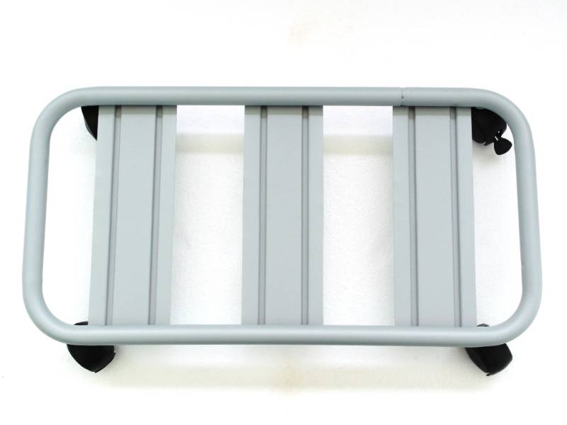4 - Carrello sottovaso rettangolare in profilo tubolare con ruote cm. 60