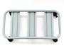 4 - Carrello sottovaso rettangolare in profilo tubolare con ruote cm. 60