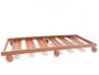 2 - Carrello sottovaso rettangolare con ruote cm. 100