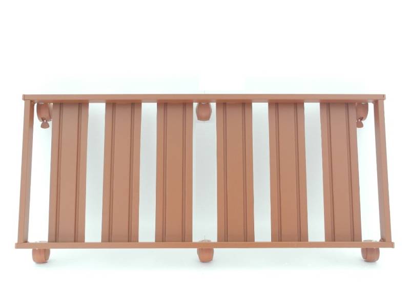 9 - Carrello sottovaso rettangolare con ruote cm. 100