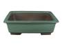 2 - Vaso bonsai rettangolare smaltato verde 52,5
