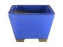 2 - Vaso bonsai smaltato quadrato blu 29 cm