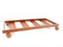 2 - Carrello sottovaso rettangolare con ruote cm. 80