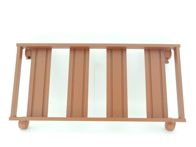 12 - Carrello sottovaso rettangolare con ruote cm. 80