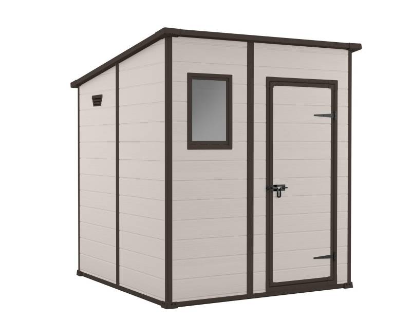 81 - Casetta in resina Manor Pent 6x6 - cm.183x175x h.200