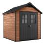 2 - Casetta in resina Newton 757 colore marrone - cm.228x223,5x h. 252