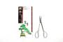 2 - Forbice bonsai per rametti in acciaio satinato mm. 180