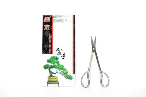 2 - Forbice bonsai per rametti in acciaio satinato mm. 180