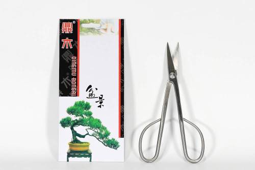 2 - Forbice bonsai per rametti in acciaio satinato mm. 210