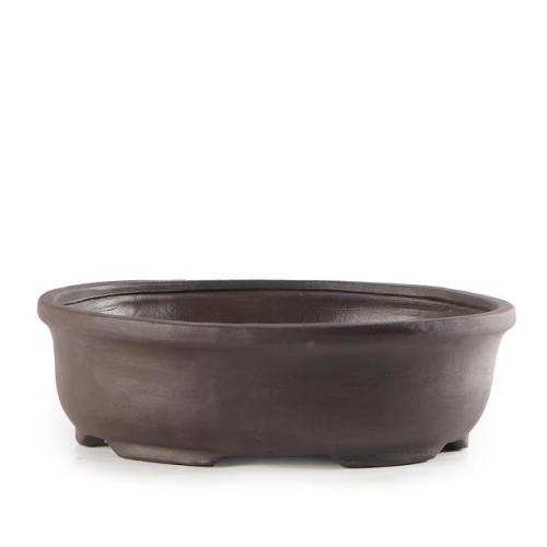 1 - Vaso bonsai in gres ovale 39 cm.