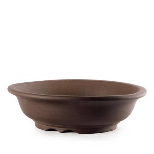 1 - Vaso bonsai in gres tondo 31 cm.