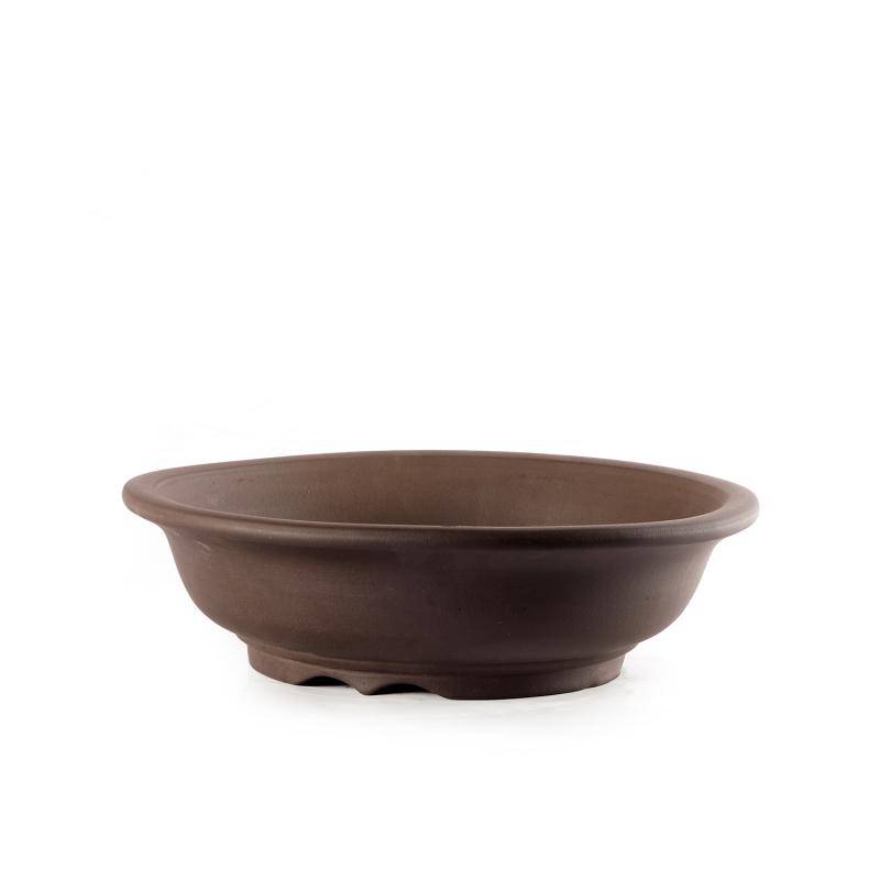 1 - Vaso bonsai in gres tondo 31 cm.