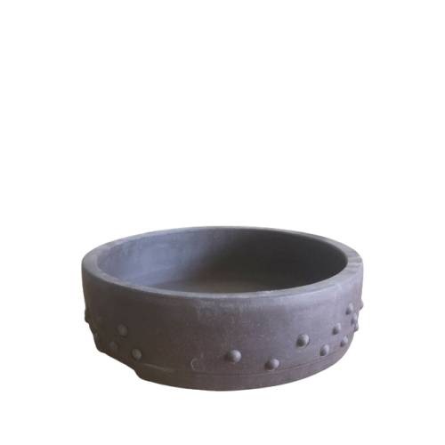 1 - Vaso bonsai in gres tondo cm. 33