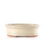 1 - Vaso bonsai smaltato ovale cm. 38
