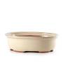 1 - Vaso bonsai smaltato ovale cm. 39