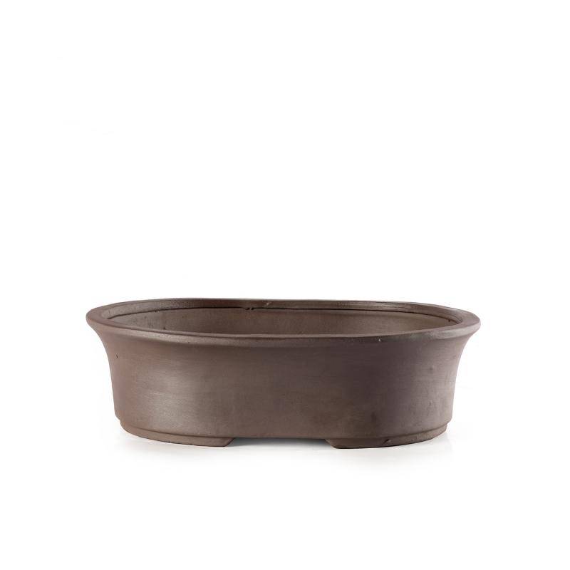 1 - Vaso bonsai in gres ovale 30 cm.