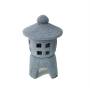 4 - Lanterna Giapponese in ceramica con tetto tondo - h. 37 cm.