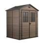 Casetta in resina Scala 6x5 DD colore noce
