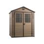 Casetta in resina Scala 6x5 DD colore noce-0