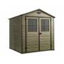 5 - Casetta in resina Scala 6x8 DD colore noce