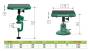 3 - Tavolo professionale da lavoro con morsetto per Bonsai Shohin Green-T