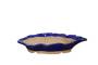 1 - Piatto smaltato per bonsai ovale cm 27