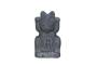 2 - Statua Maneki-neko in ceramica – Gatto portafortuna - altezza 21 cm.