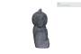 5 - Statua Maneki-neko in ceramica – Gatto portafortuna - altezza 21 cm.
