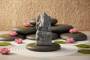 1 - Statua Zen Ganesha in ceramica – Prosperità e saggezza - altezza 24 cm.