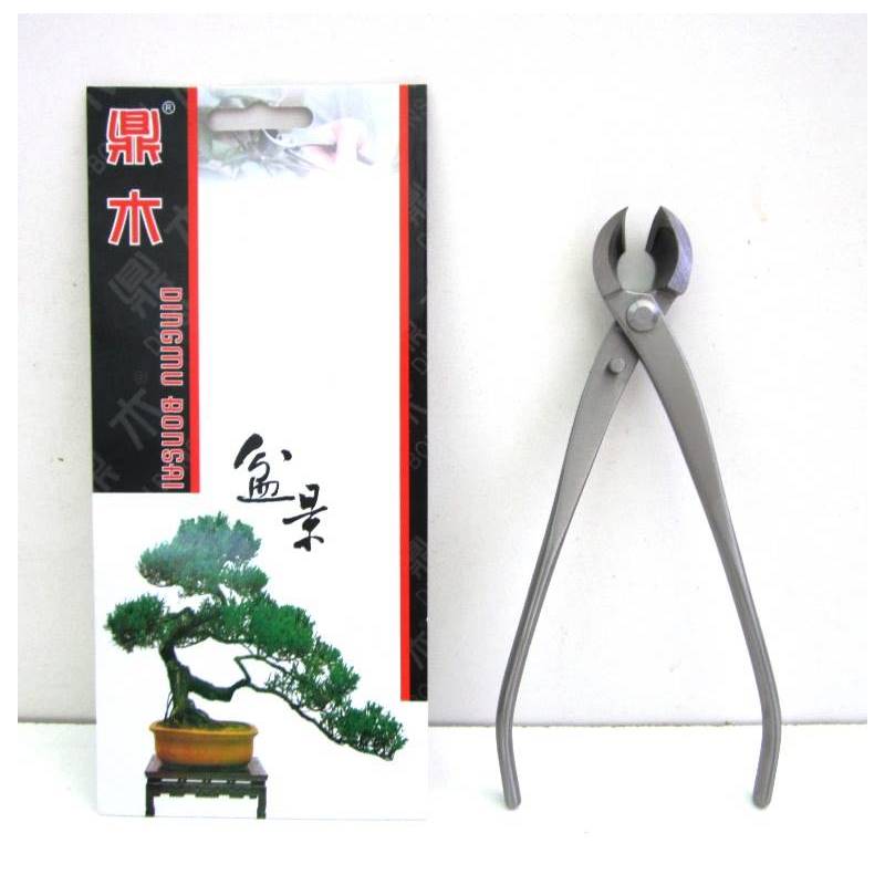 2 - Tronchese bonsai taglio obliquo lame a goccia in acciaio satinato mm. 200